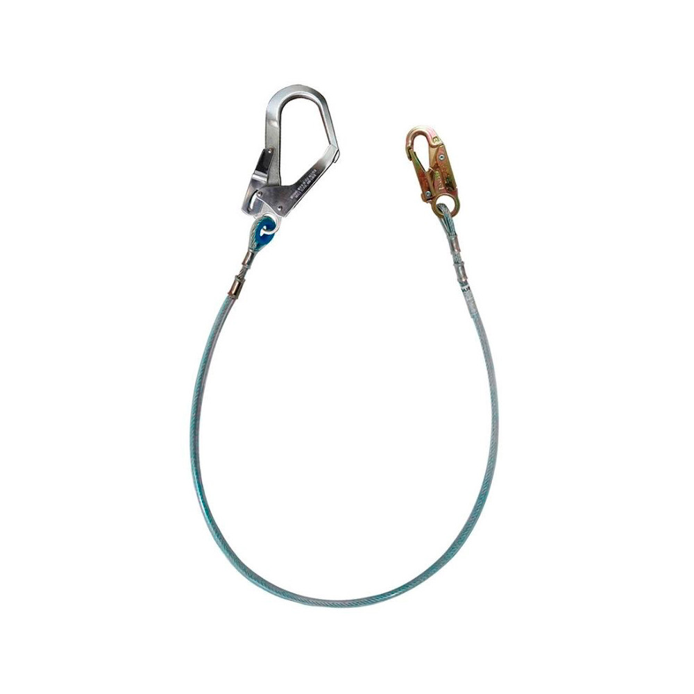 XF1G Línea de conexión, de cable de acero de 1/4″, longitud 1.80 m, con 1 gancho de 3/4″ y 1 gancho de 2 1/4″