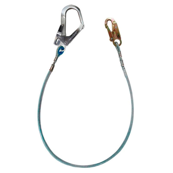 XF1G Línea de conexión, de cable de acero de 1/4″, longitud 1.80 m, con 1 gancho de 3/4″ y 1 gancho de 2 1/4″