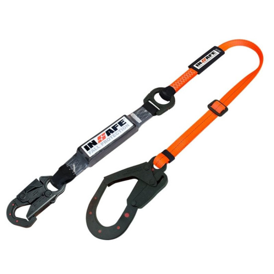 IN 8020-1RD Eslinga Sencilla con Absorbedor Regulable y Ganchos Dieléctricos Mixtos