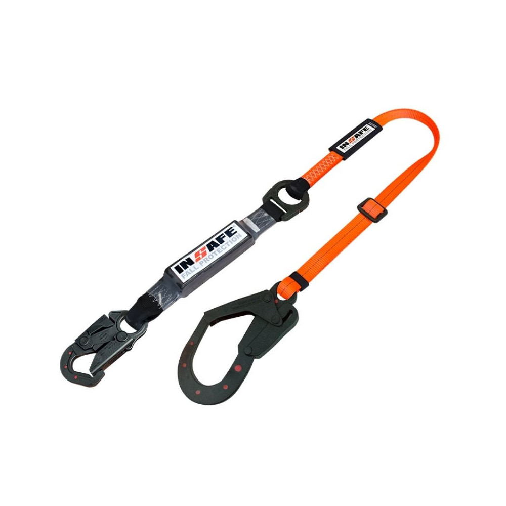 IN 8020-1RD Eslinga Sencilla con Absorbedor Regulable y Ganchos Dieléctricos Mixtos