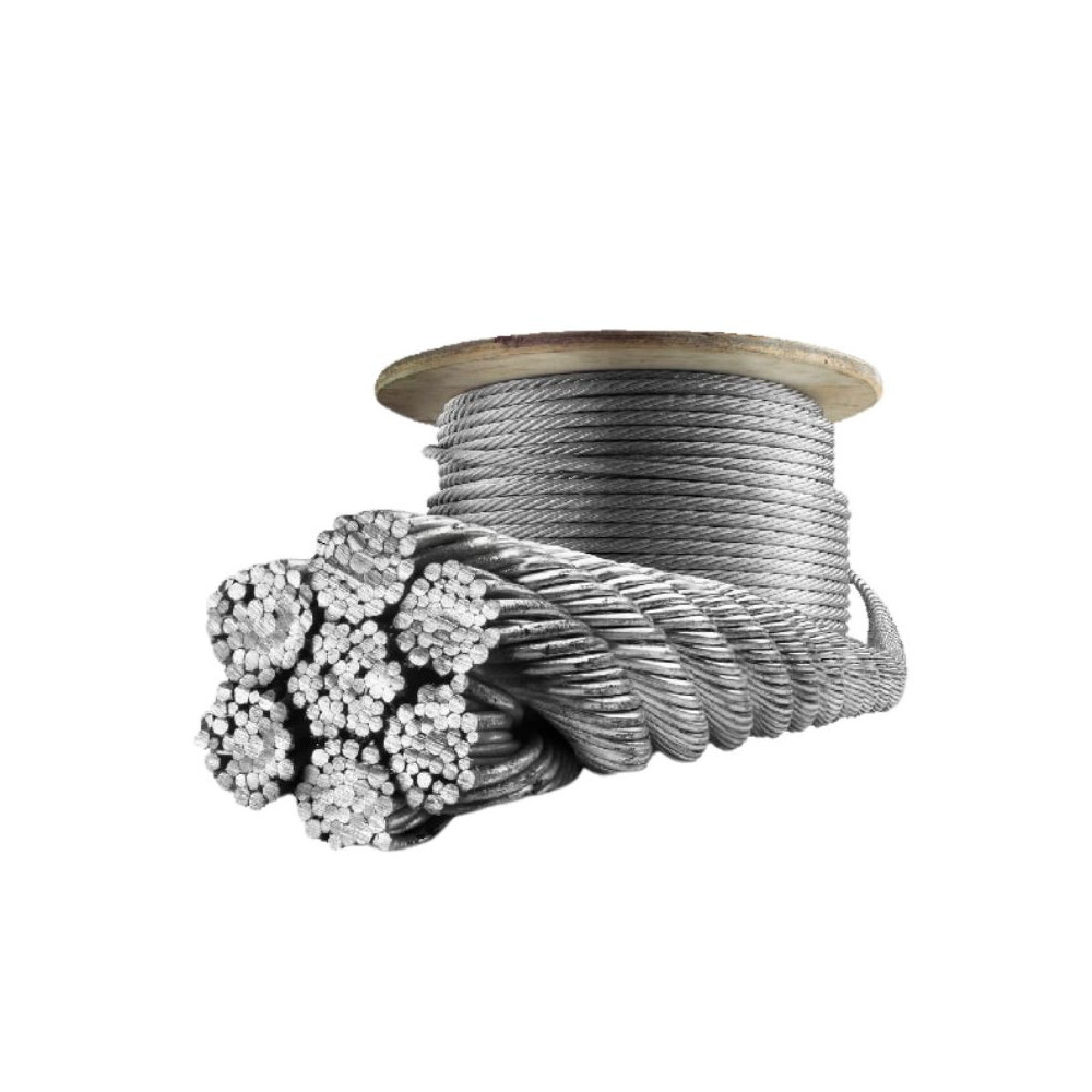 CON ALMA DE ACERO 6X19 GALVANIZADO / TIPO BOA