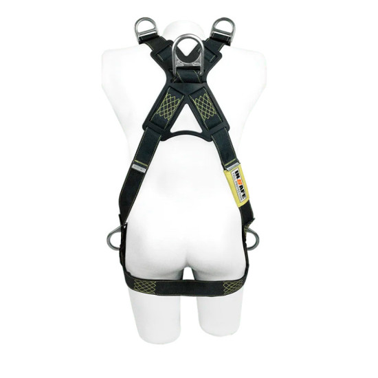 IN 8004-2K Arnés nomex/kevlar en X, 4 argollas  y con argolla dorsal en reata
