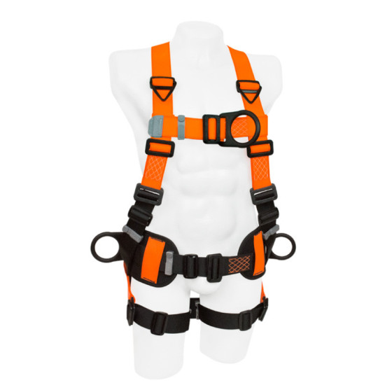 IN 8009-1MHL Arnés 4 Argollas en H Dieléctrico LIGHT con Soporte Lumbar