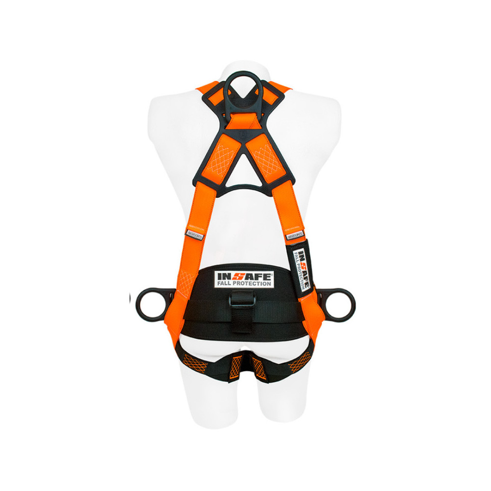 IN 8009-1MHL Arnés 4 Argollas en H Dieléctrico LIGHT con Soporte Lumbar